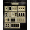 TREEWELL 4-Pack Decorator Outlet Cover Plate, Decorative Switch Plates and