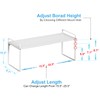 15.5 to 25.5 Inch Kitchen Cabinet Shelf Organizers, Adjustable Kitchen