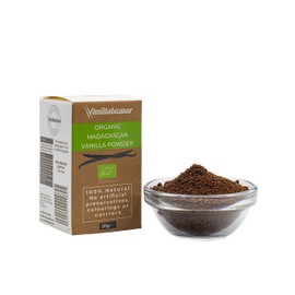 Vanillabazaar Sustainable & Organic, Single Ingredient, Premium Madagascan Vanilla Powder(20g) for Fast Infusion Home Baking and Cooking/Hot beverages
