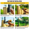 Epcee Fence Post Extender, 23.5" Fence Barbed Wire Extend Arm，for