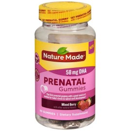 Nature Made Prenatal Gummies Mixed Berry 60 EA
