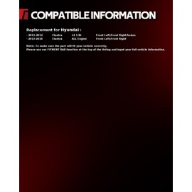 Torchbeam Front Struts and Shocks Complete Assembly Amortiguadores Delanteros for Hyundai Elantra 2011-2016 172708/172709