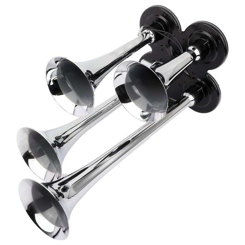 Scitoo 150db Super Loud 4Pcs Electric Air Horns Kit for