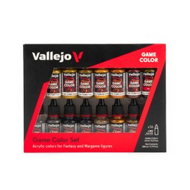 Vallejo Game Color Set 72189 piel y metal (16 x 18 ml)