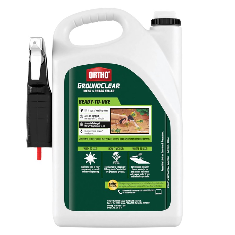 Ortho GroundClear Weed and Grass Killer with Comfort Wand, Kills