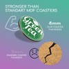 1 x Round Coaster - Green Tea Healthy Organic Tea