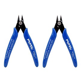 2 Pcs Electrical Wire Cable Cutter,5" Micro Cutting Plier Diagonal Side Cutter Flush Cutter for Coil DIY Jewelry Craft Model-Making Cutting Zip-Ties