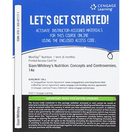 MindTap Nutrition, 1 term (6 months) Printed Access Card for Sizer/Whitney's Nutrition: Concepts and Controversies, 14th
