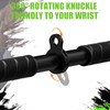 Tricep Pressdowns Straight Bar Cable Attachment ，360 Degree Rotating Bicep