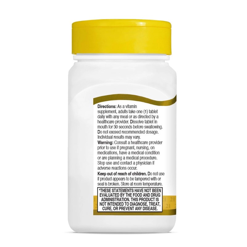 Hi Potency Sublingual Vitamin B12 5000 mcg 110 Count Wheat