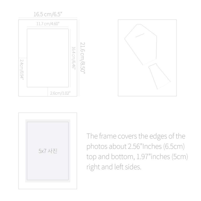 Monolike Standing Paper Photo Frame, Black, 5x7 Inch Standing Paper