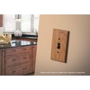Brainerd 126430 Wood Square Triple Toggle Switch Wall Plate /