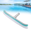 18in Swimming Pool Brush Plastic Nylon Stainless Steel Cleaning Tool