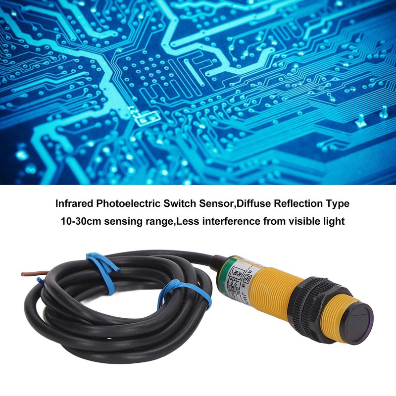5PCS Infrared Photoelectric Sensor Optoelectronic Switch Diffuse Reflection Type 10‑36VDC