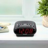 Sharp AM/FM Dual Alarm Clock Radio, 2-7/16"H x 4-5/16"W x