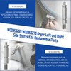 2 Set Dryer Roller Shaft Kit (Left & Right) for