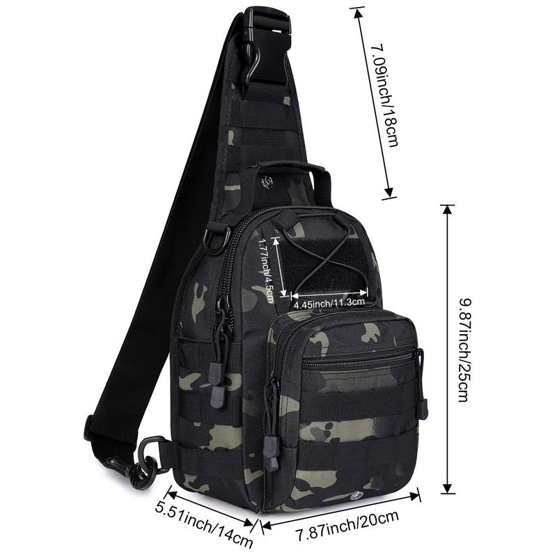 G4Free Lightweight Tactical Assault Small One Strap Sling MOLLE Backpack