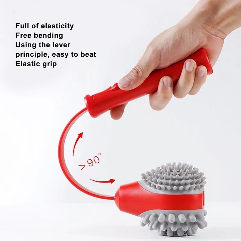 Massage Hammer 2 Soft Heads Retractable Flexible Handle Large Area