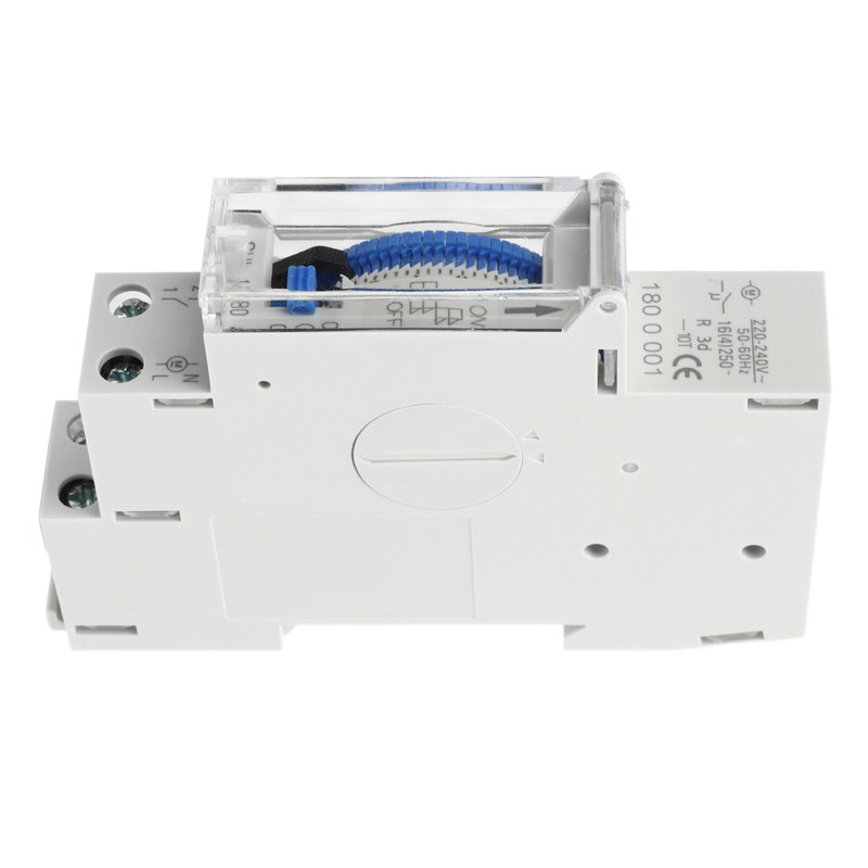 Time Switch Transparent 24h Mechanical Timer Switch with Battery for