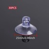 GDQLCNXB 25mm/0.98" Suction Cups for Glass Table Tops, Rubber Transparent