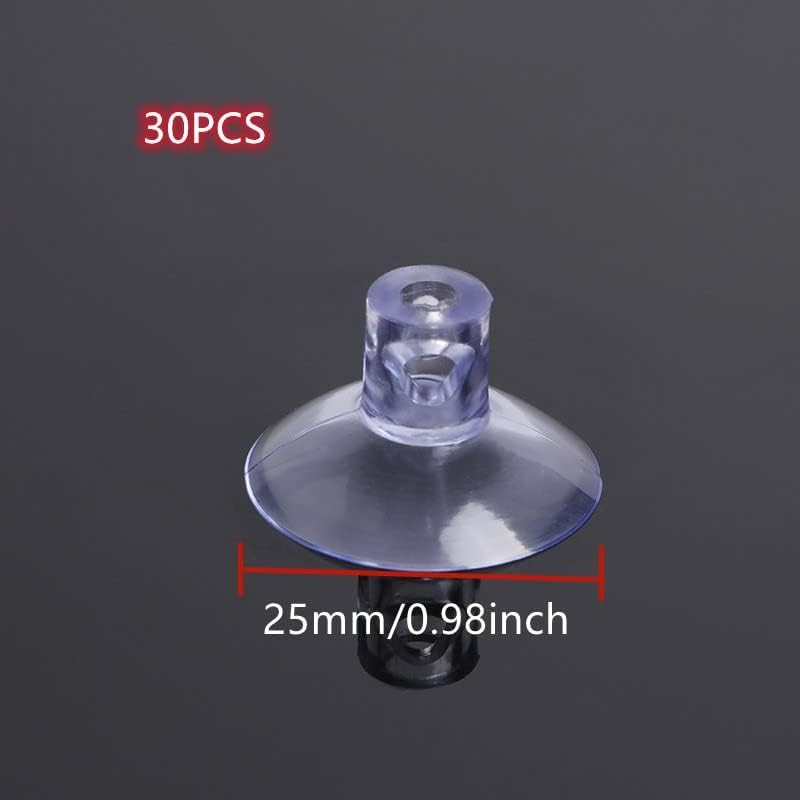 GDQLCNXB 25mm/0.98" Suction Cups for Glass Table Tops, Rubber Transparent