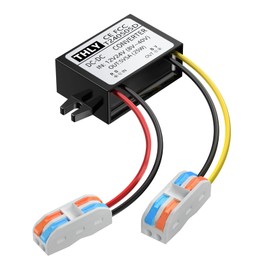 12V to 5V Step Down Converter 5A 25W with Wire Terminal Block, More safe 24V to 5V DC Converter, Buck Converter 12V to 5V for Truck Vehicle Boat System (Accept DC 8-40V Inputs)