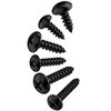 150 PCS M3 M4 Black Round Head Self Tapping Screws