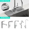 Faucet Mat for Kitchen Sink [5°Slope Fast Self-draining] Bathroom Kitchen