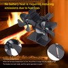 Wood Stove Fan Heat Powered 8 Blades Stove Fan Self