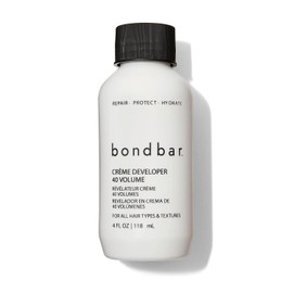 Bondbar 40 Volume Creme Developer, Repairing hair dye for all hair types, Cruelty-Free, Paraben-Free, & Vegan, 4 Oz