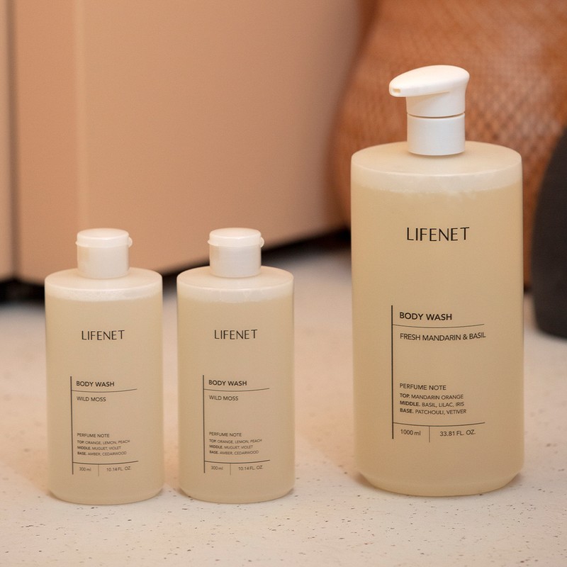 lifenet [1+1 Lifenet Mildly Acidic Moist Cleansing Body Wash Set