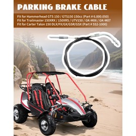 Hulyxayfave Parking Brake Cable Fits for Hammerhead GTS 150 150cc Trailmaster 150 XRS Carter Talon 150, Replacement 6.000.050 552-1000