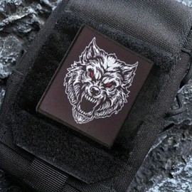 patch, "Bad Wolf" patches, , tactical military patch badge, DIY clothing, jacket, backpack, hat, decoration, patches, equipped with fastener