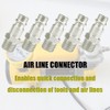 5 Pcs Male Thread Quick Release Connectors Air Line Coupler