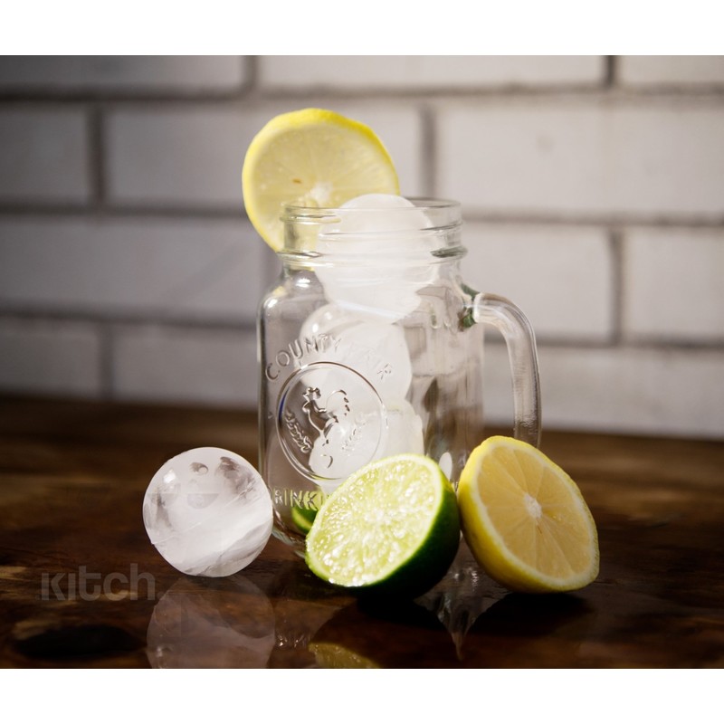 Kitch Ice Ball Maker Mold - Flexible Silicone Ice Tray