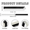 5Pcs Folding Ruler 15cm/30cm Foldable Ruler Precise CM/Inch Double Scale,