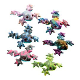 Puckator Frog Small Sand Animal - Sea Safari Woodland Zoo Jungle Wild Animal Animals Figures - Home Office Paperweight Decor Ornaments - Paper Weights Gifts for Desks - Prizes for Kids Students