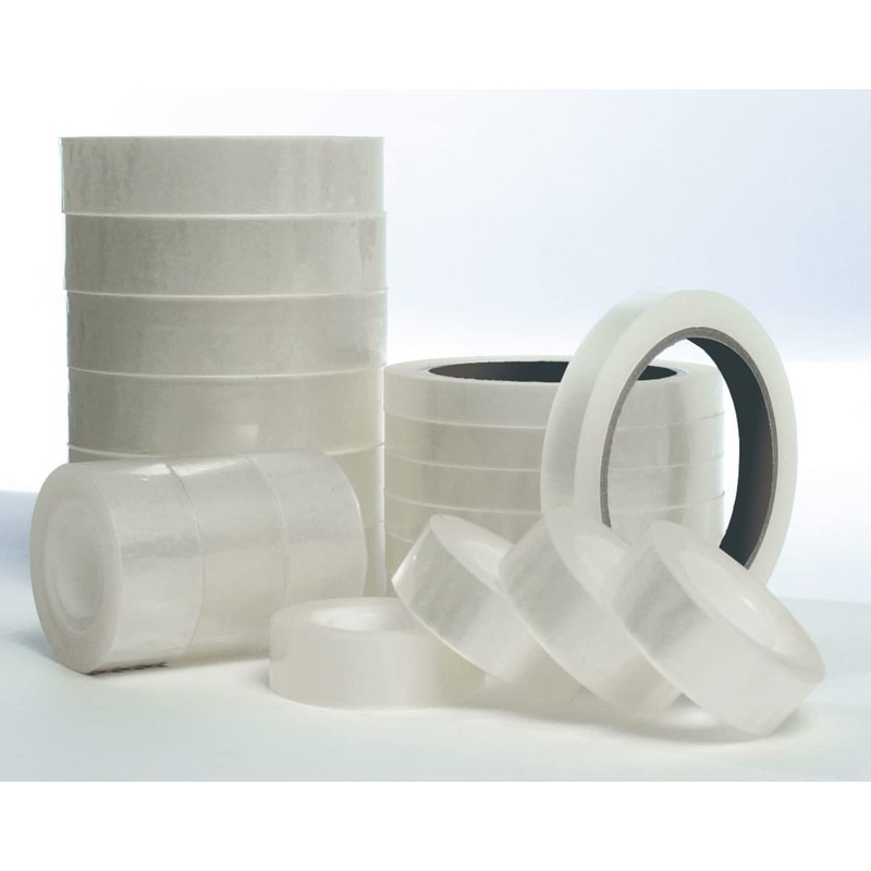 Q-Connect KF17494 - Nastro adesivo trasparente, 6 rotoli, 24 mm