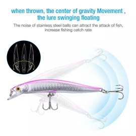 Unbranded 10PCS Fishing Lures Crankbaits Jerk bait Minnow Lot Hooks Crank Bait Bass Tackle