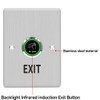 IR Infrared Sensor No Touch Exit Button Door Switch,NO&NC Stainless