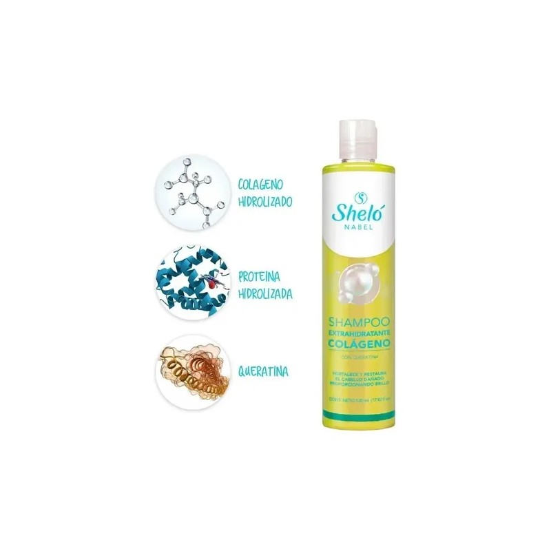 Shampoo Y Acondicionador Extra Hidratante Colageno + Keratin
