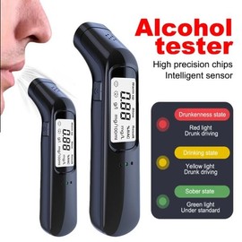 LED 스크린 디스플레이가 있는 휴대용 비접촉 알코올 테스터, 측정기, 정확한 음주 진단 도구 [03 MR998] Portable Non-Contact Alcohol Tester with LED Screen Display, Measuring Device, Accurate Drinking Diagnosis Tool [03 MR998]
