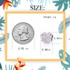 MiWangLing Pink Butterfly Daisy Flower Heart Charm Clear CZ Bead