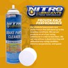 Nitro Lubricants Brake Cleaner – Fast-Drying, Non-Chlorinated Formula Removes Grease,