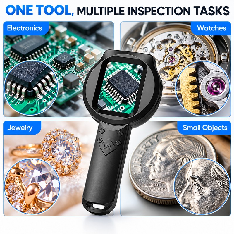 Handheld Digital Microscope for Inspection – 100X Magnification with 2.8-Inch