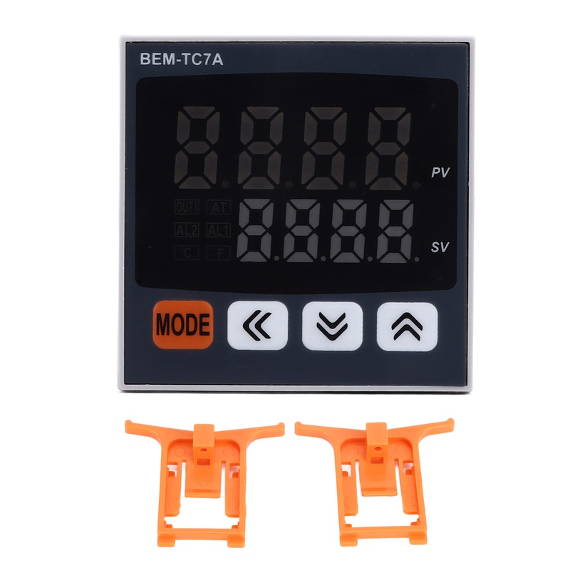 PID Temperature Controller 72x72mm Digital Display Intelligent Thermostat AC 100‑240V