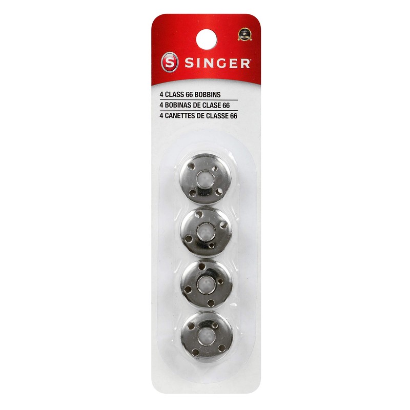SINGER 2139 Class 66 Bobbins, Metal, 4-Count,