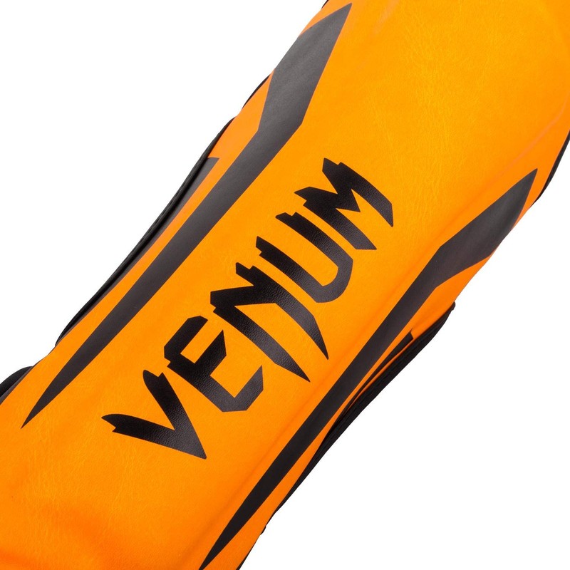 Venum Kids Elite Shin Guards Neon Orange Small (3-5 Years)