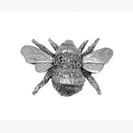 Pewter Bee Pin Badge or Brooch Gift for Scarf, Tie, Hat, Coat or Bag by Pageant Pewter