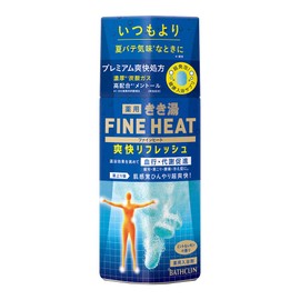 Kikiyu Fine Heat Carbonated Bath Agent, Cool Type, Refreshing, 14.1 oz (400 g), Super Foam Type, Menthol